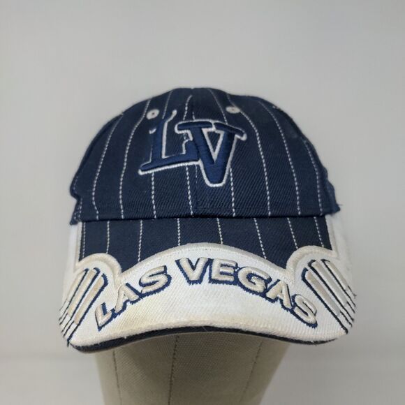 Koskash Headwear Men's Strapback Hat Blue White Size 48CM Embroidered Las Vegas - Picture 2 of 11